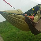 double hang with walking pole and loop aliens by GadgetUK437 in Hammocks