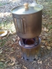 Snow Peak 900 with custom ti lid made by Four Dog Stoves by blackswift in Hammocks