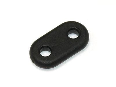 2 Hole Flat Soft Cord Lock 1/8 Inch, PS001
