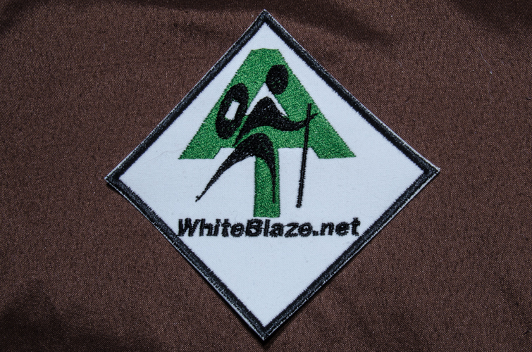 Embroidered patch, WhiteBlaze